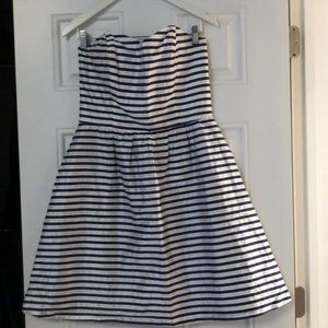 Lula Kate blue and white stripped dress NEVER WORN